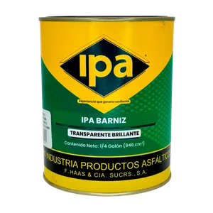 Ipa Barniz Transparente Brillante 1/4 Galón